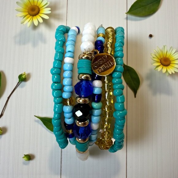 Kinsley Armelle Pippa Azure Bracelet Stack - Picture 3 of 3